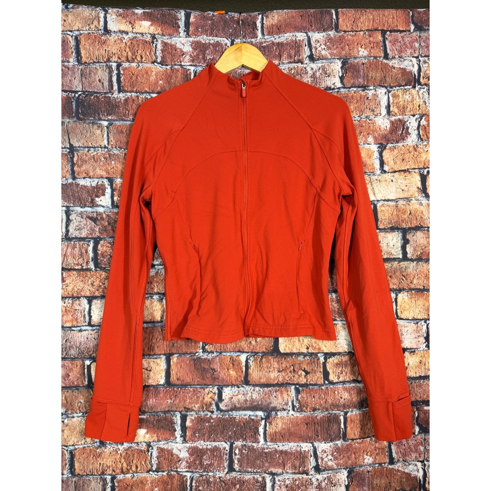 Lululemon Define Jacket Red Orange Full Zip Yoga Activewear LW3FT5S Size 12